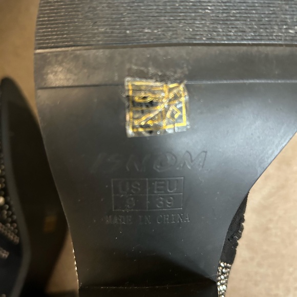 Black rhinestone ankle boots - Picture 5 of 8